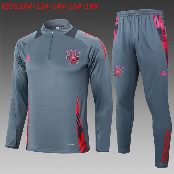 Niños Sudadera De Training Alemania 2024/25 Gris Rosa 3